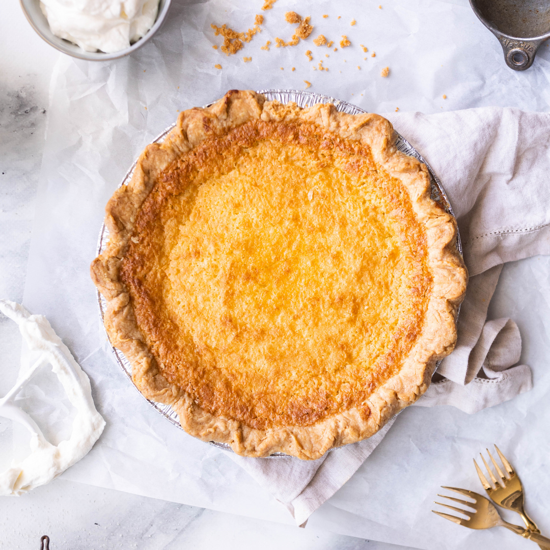 French Coconut Custard Pie