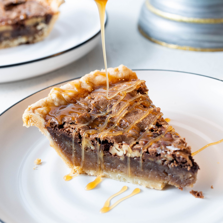 Salted Caramel Turtle Pie