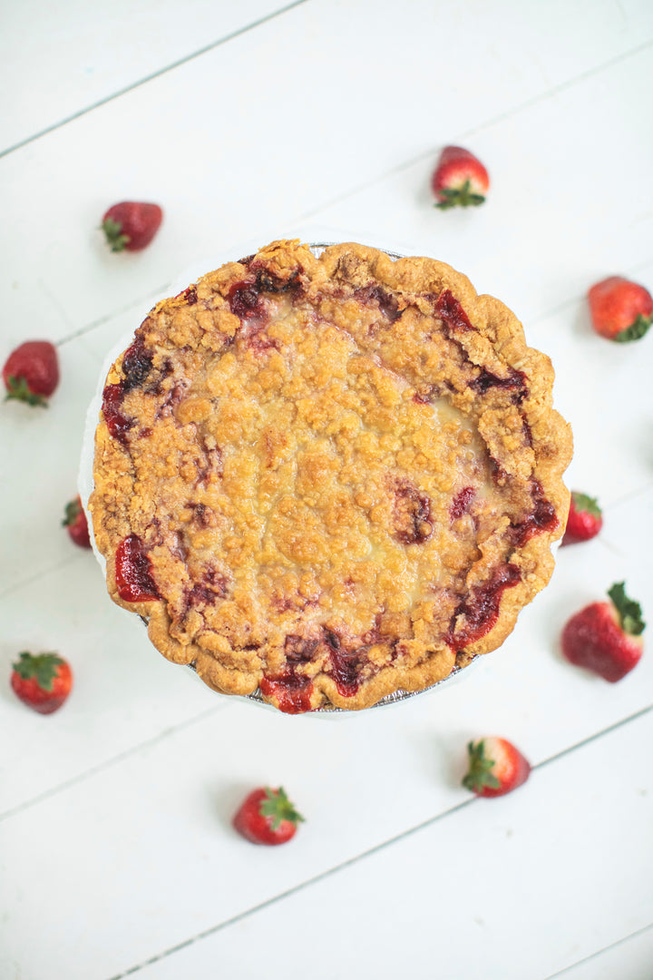 Strawberry Crumble Pie