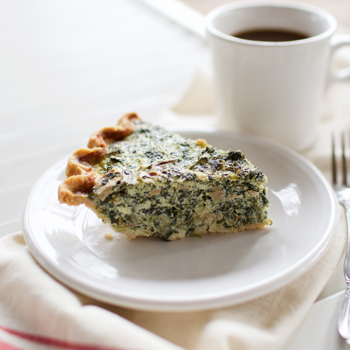 Spinach & Mushroom Quiche