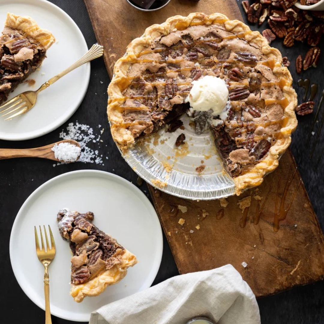 Salted Caramel Turtle Pie