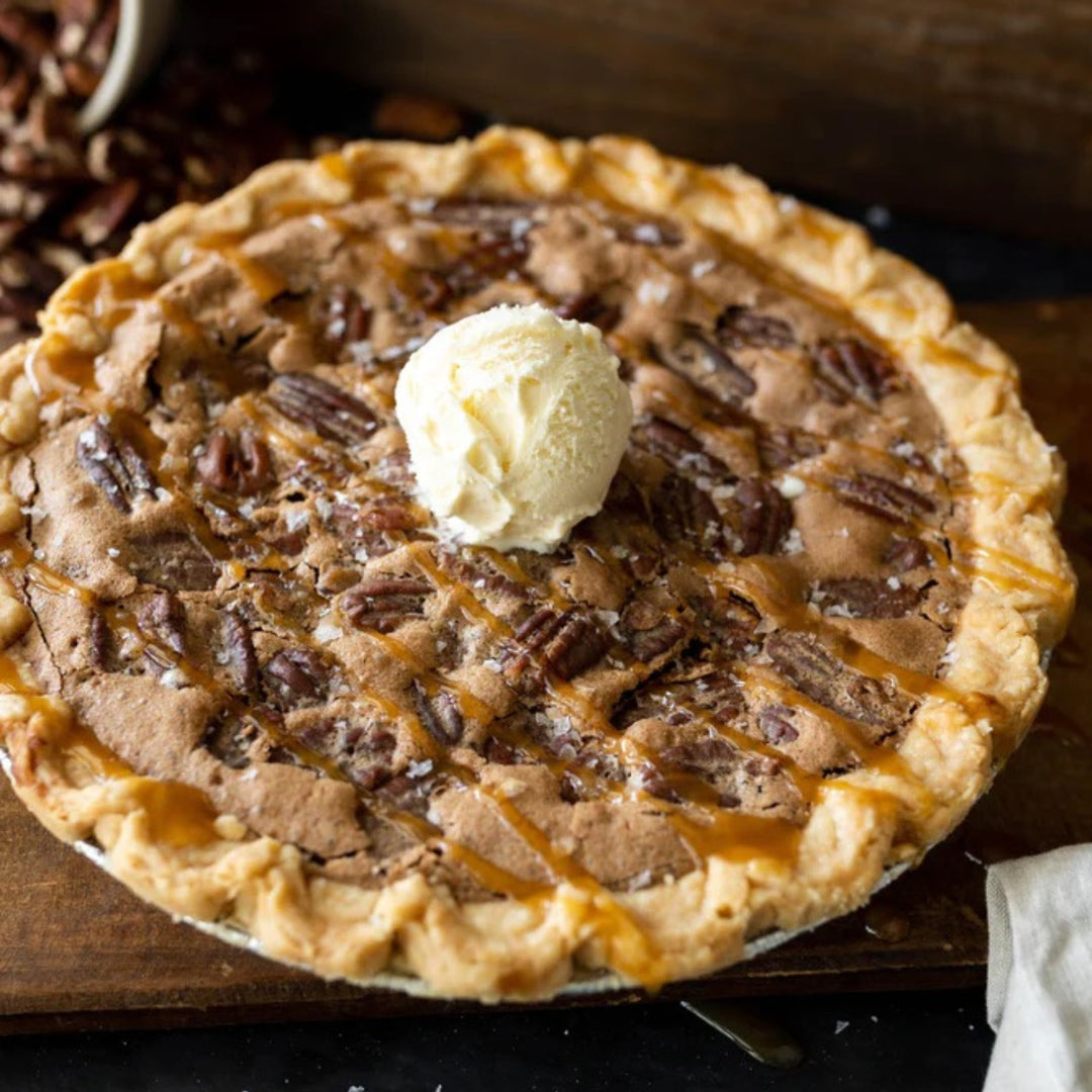 Salted Caramel Turtle Pie