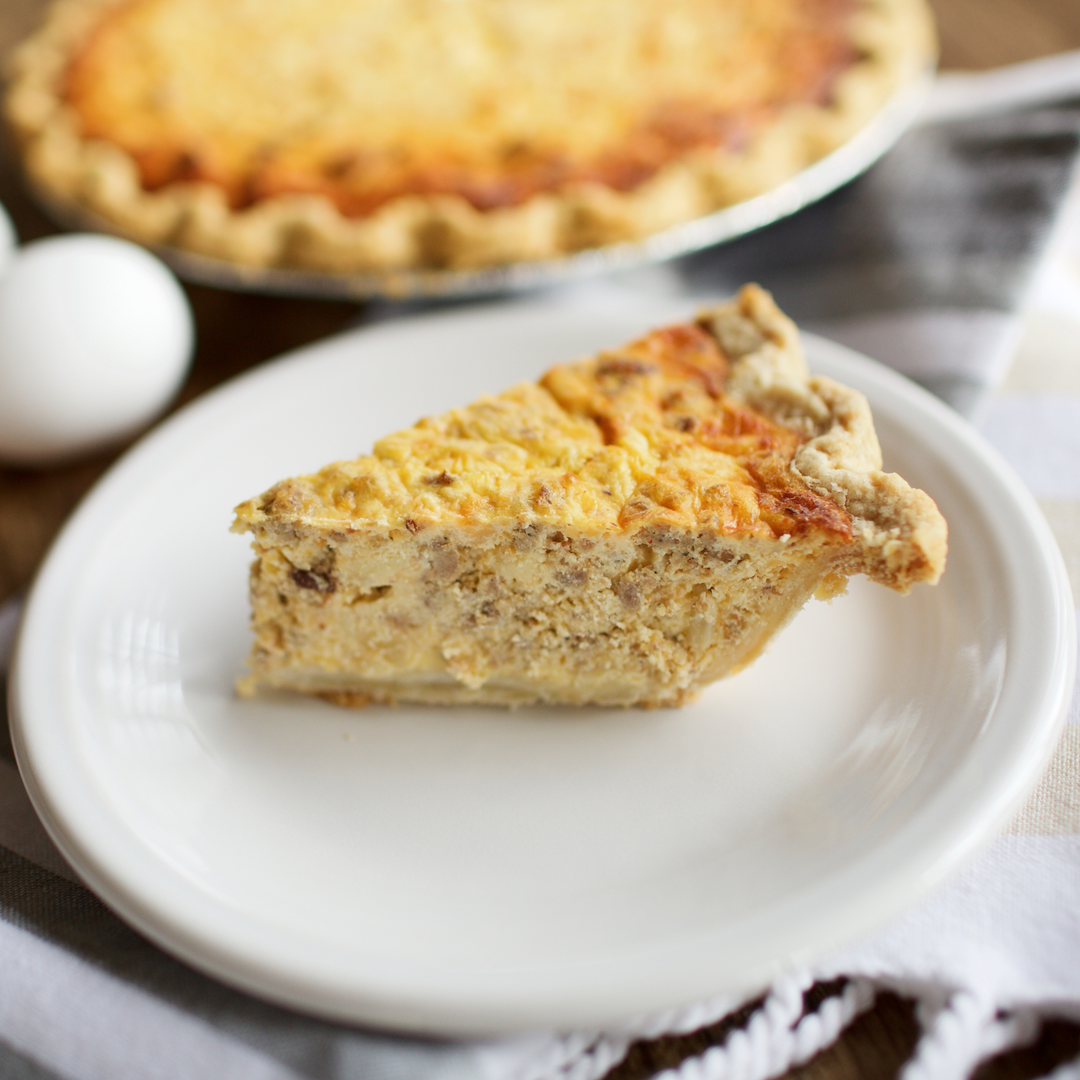 Sausage & Onion Quiche