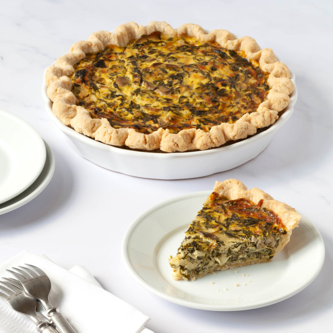 Spinach & Mushroom Quiche