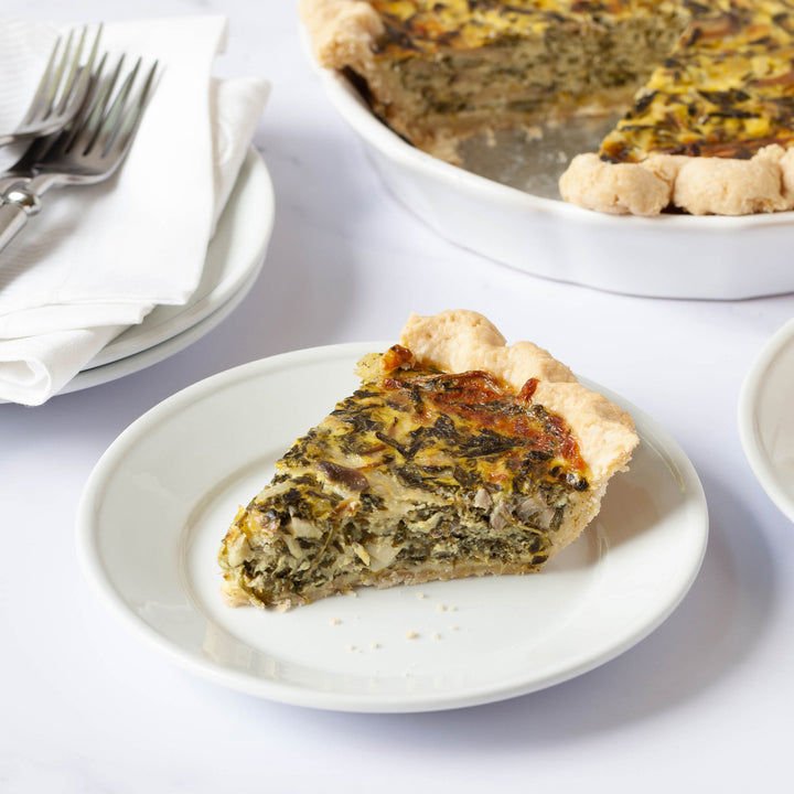 Spinach & Mushroom Quiche